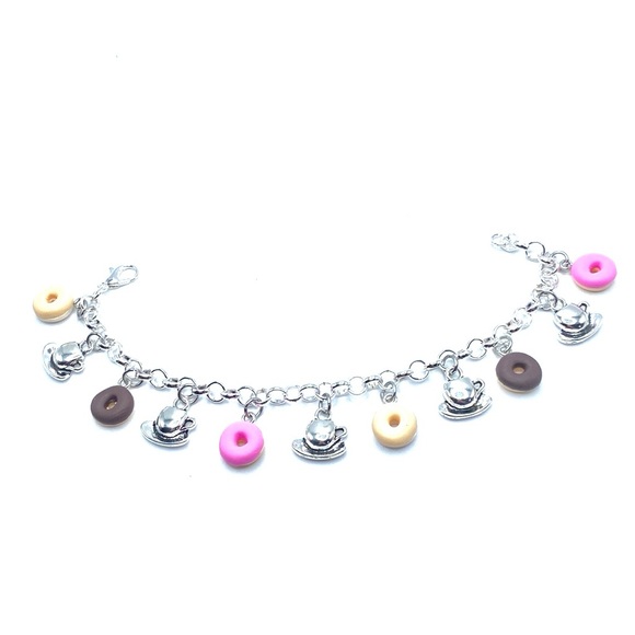 Coffee And Donuts Charm Bracelet - Picture 5 of 11